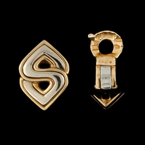 Marina B Soraya 18k Two-Tone Gold Clip Earrings, circa 1990s