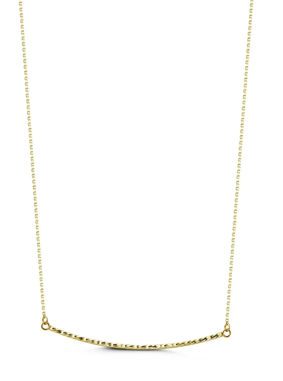 Melody Bar Necklace // 10k Solid Yellow Gold