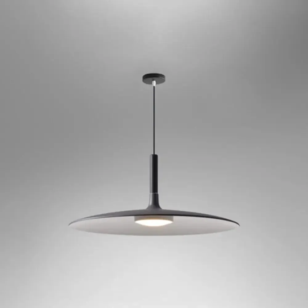 Minimalist Metal LED Pendant Lamp - Flying Saucer Style for Restaurants