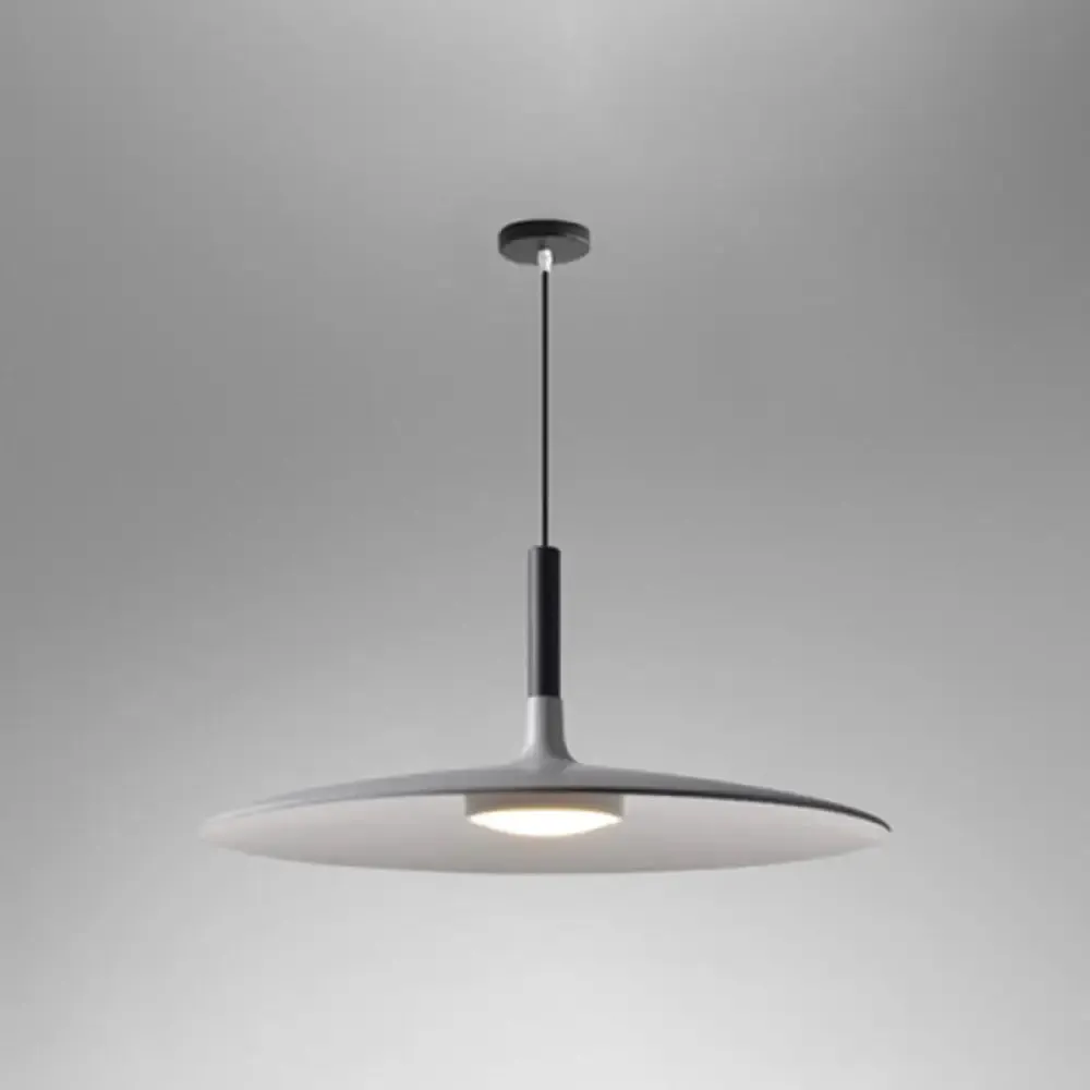 Minimalist Metal LED Pendant Lamp - Flying Saucer Style for Restaurants