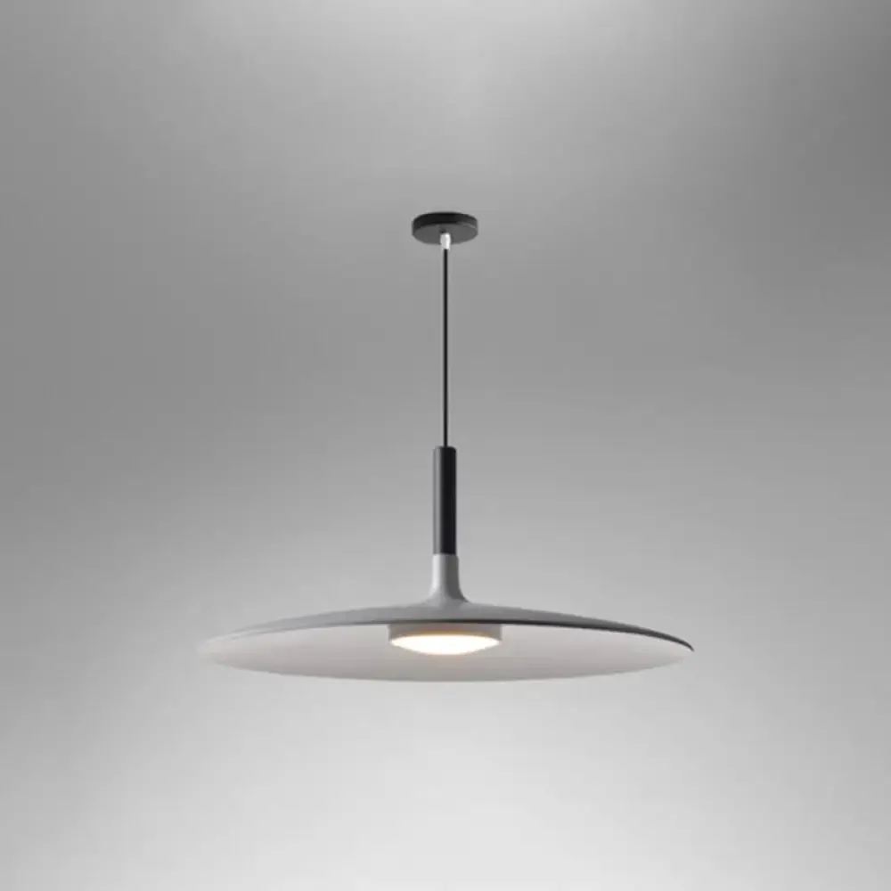 Minimalist Metal LED Pendant Lamp - Flying Saucer Style for Restaurants