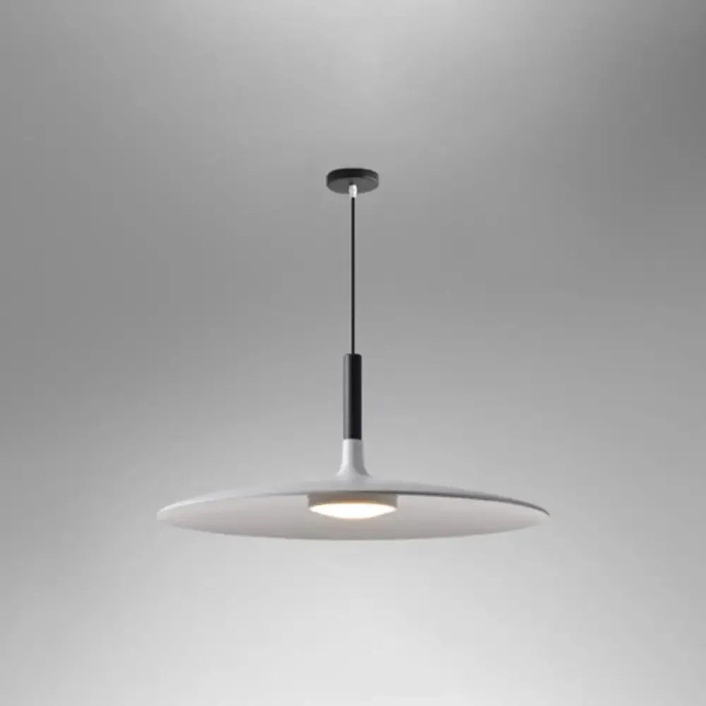 Minimalist Metal LED Pendant Lamp - Flying Saucer Style for Restaurants