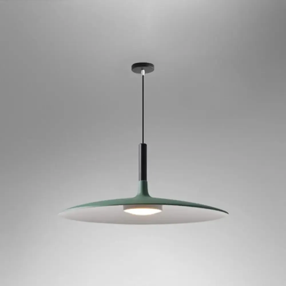 Minimalist Metal LED Pendant Lamp - Flying Saucer Style for Restaurants