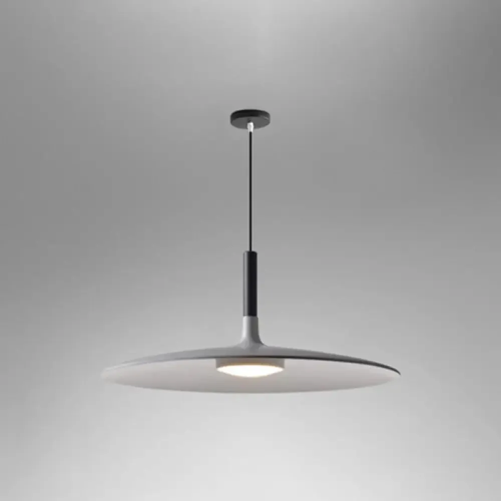 Minimalist Metal LED Pendant Lamp - Flying Saucer Style for Restaurants