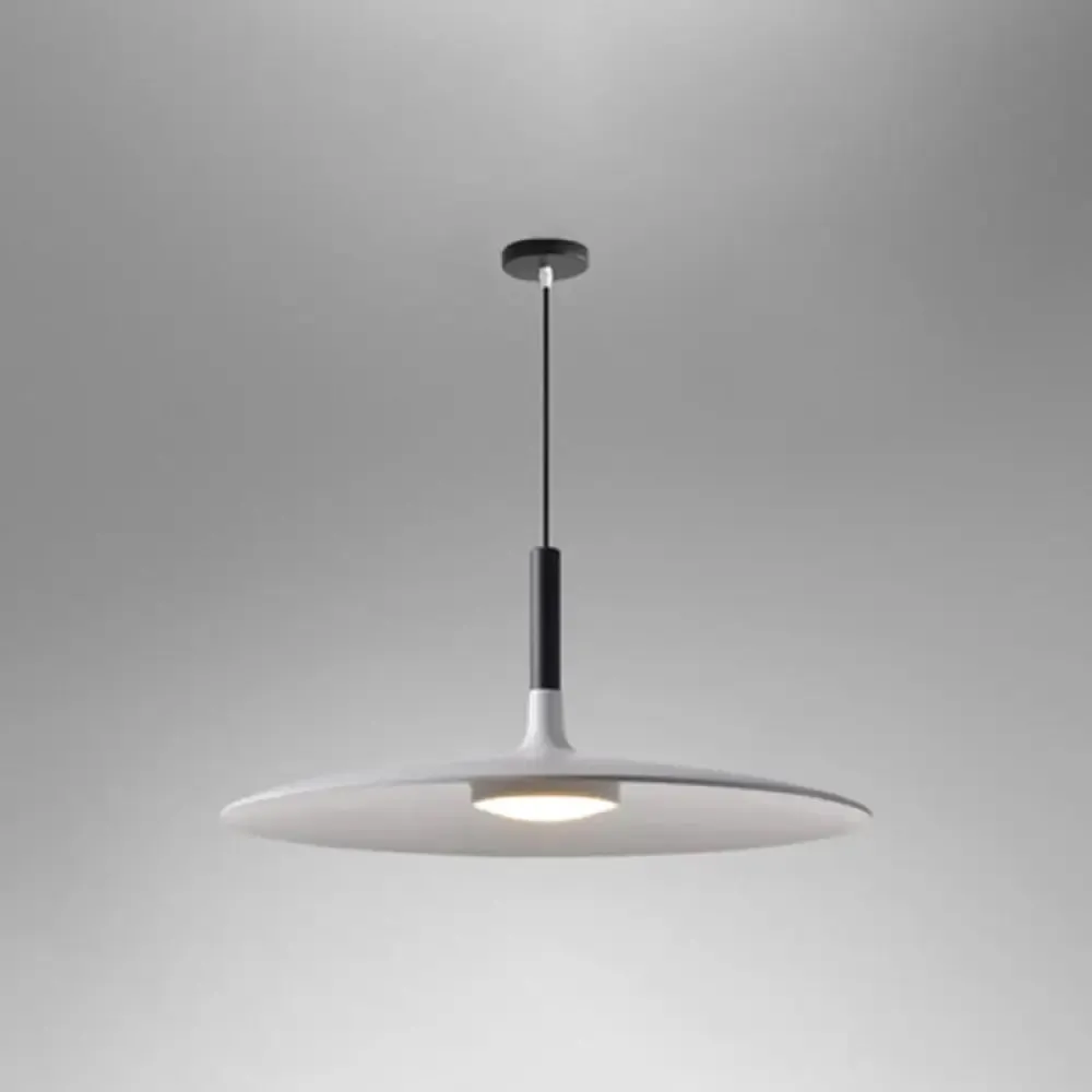 Minimalist Metal LED Pendant Lamp - Flying Saucer Style for Restaurants