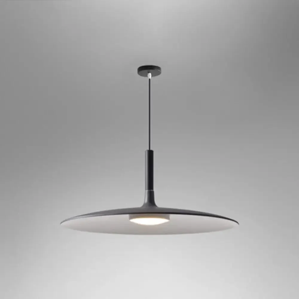 Minimalist Metal LED Pendant Lamp - Flying Saucer Style for Restaurants