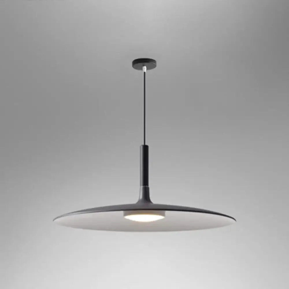 Minimalist Metal LED Pendant Lamp - Flying Saucer Style for Restaurants