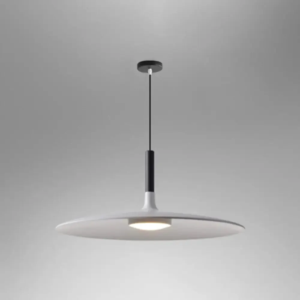 Minimalist Metal LED Pendant Lamp - Flying Saucer Style for Restaurants