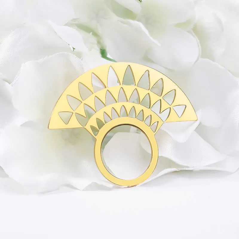 New Design Statement Sector Ring Stainless Steel