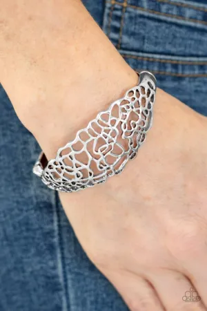 Paparazzi Bracelet ~ Airy Asymmetry - Silver