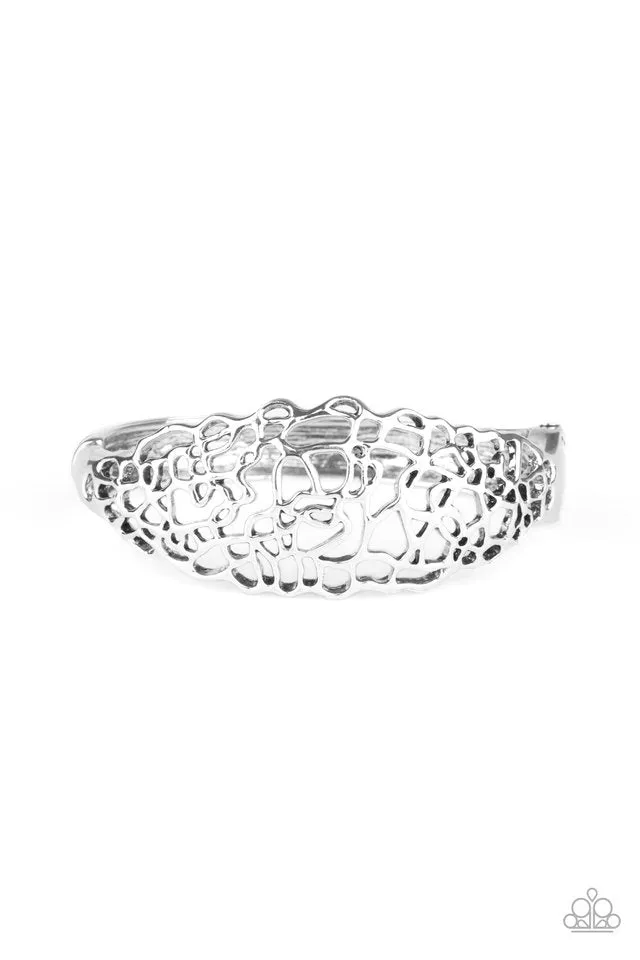 Paparazzi Bracelet ~ Airy Asymmetry - Silver