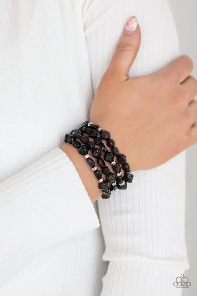 Paparazzi Bracelet ~ Nice GLOWING! - Black