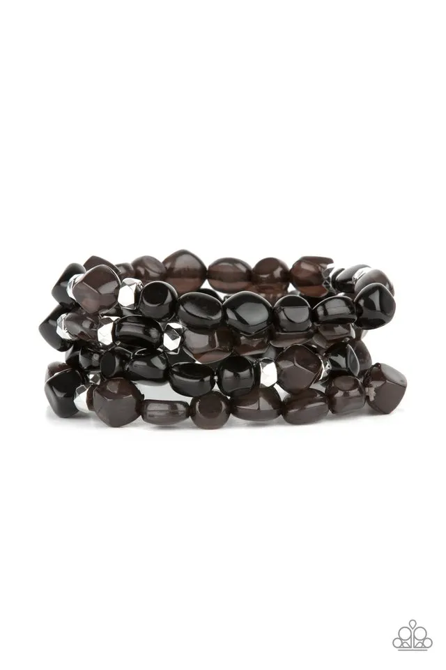 Paparazzi Bracelet ~ Nice GLOWING! - Black