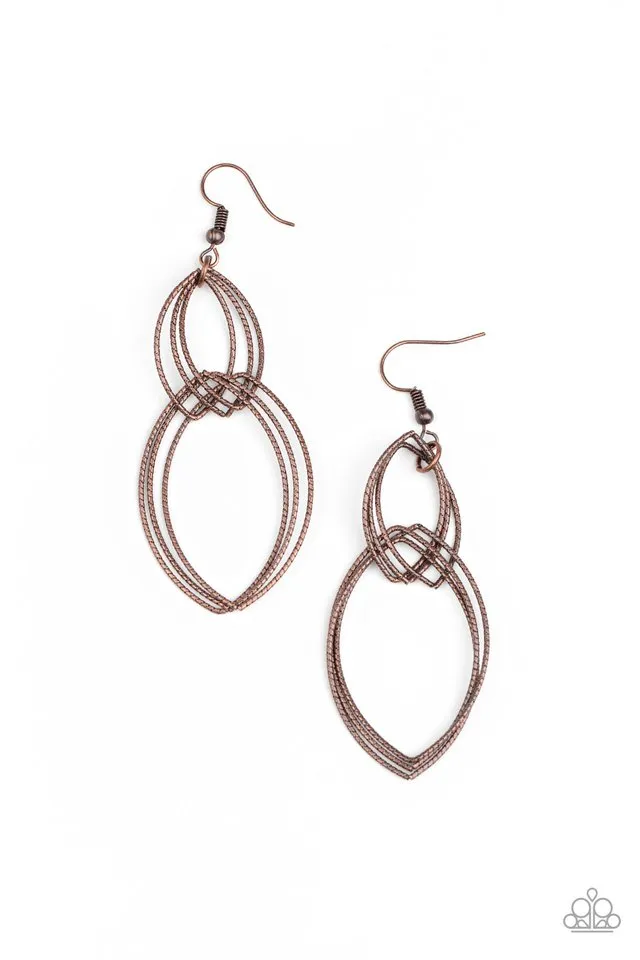 Paparazzi Earring ~ Endless Echo - Copper