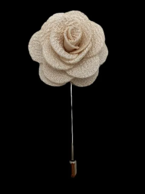 Pearl Vanilla Lapel Flower Pin