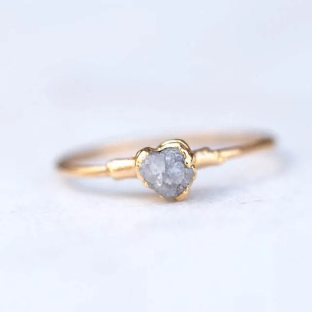 Raw Diamond Ring