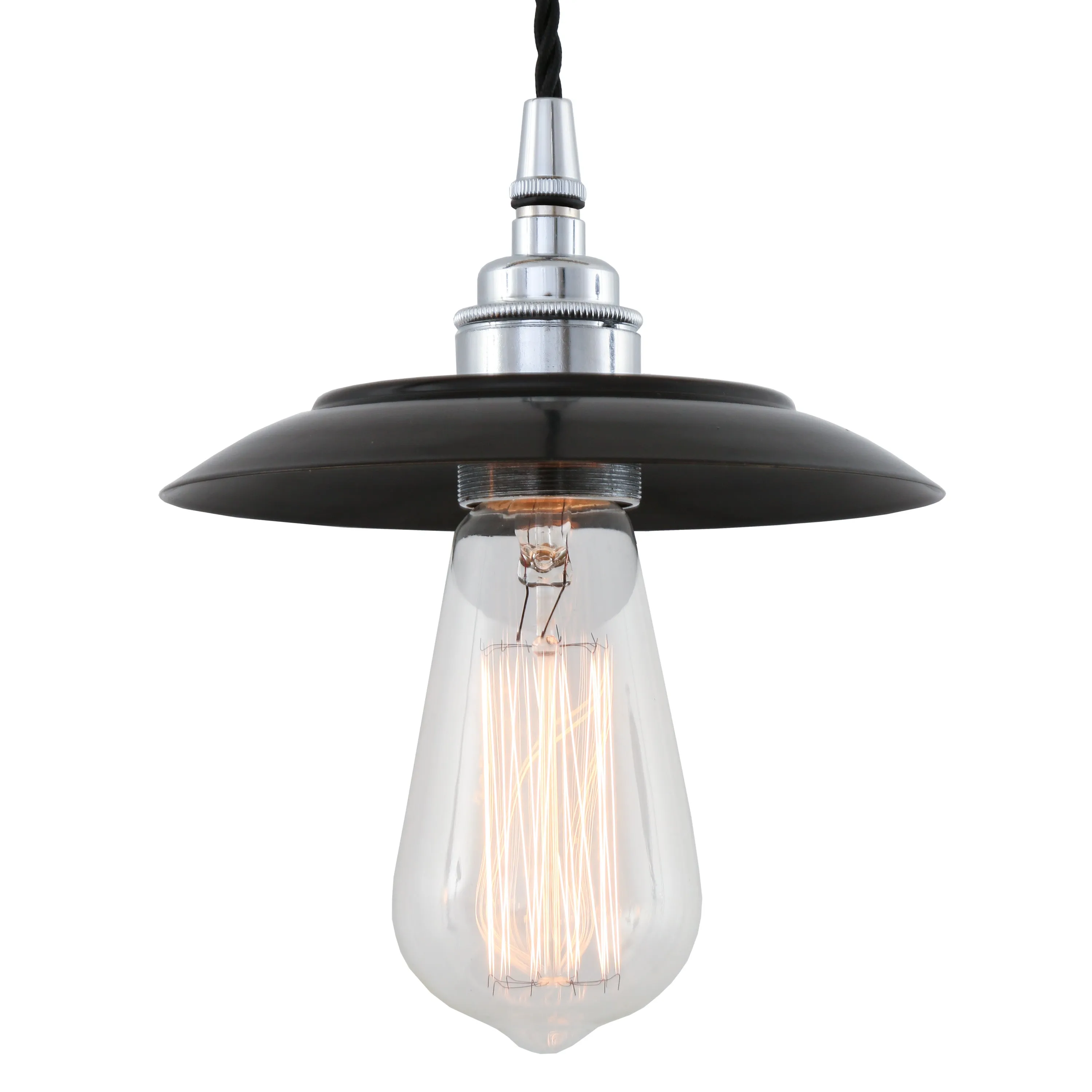 Reznor Industrial Brass Pendant Light