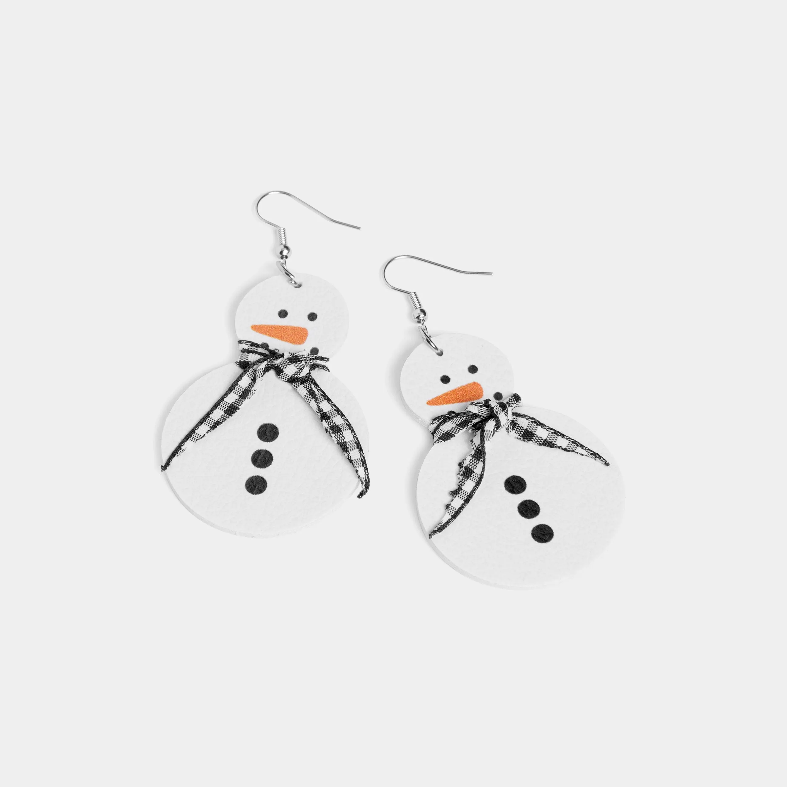 Scarf Snowman Earring