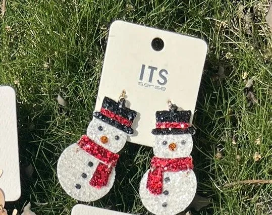 Snowman Earrings