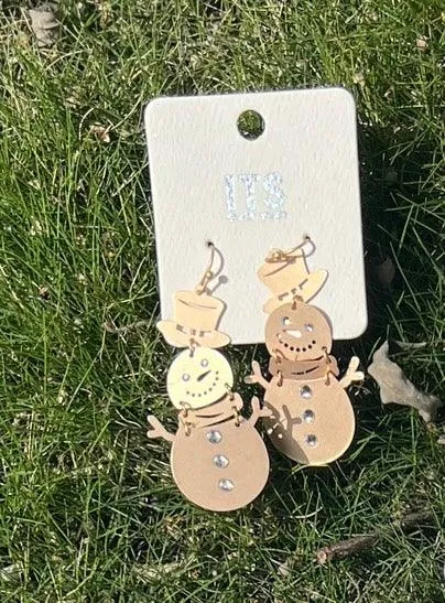 Snowman Earrings