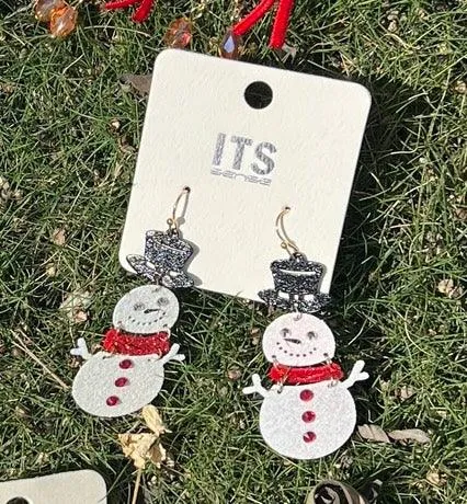 Snowman Earrings