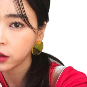 TEEK - 1.58in Acrylic Chic Circle Earrings