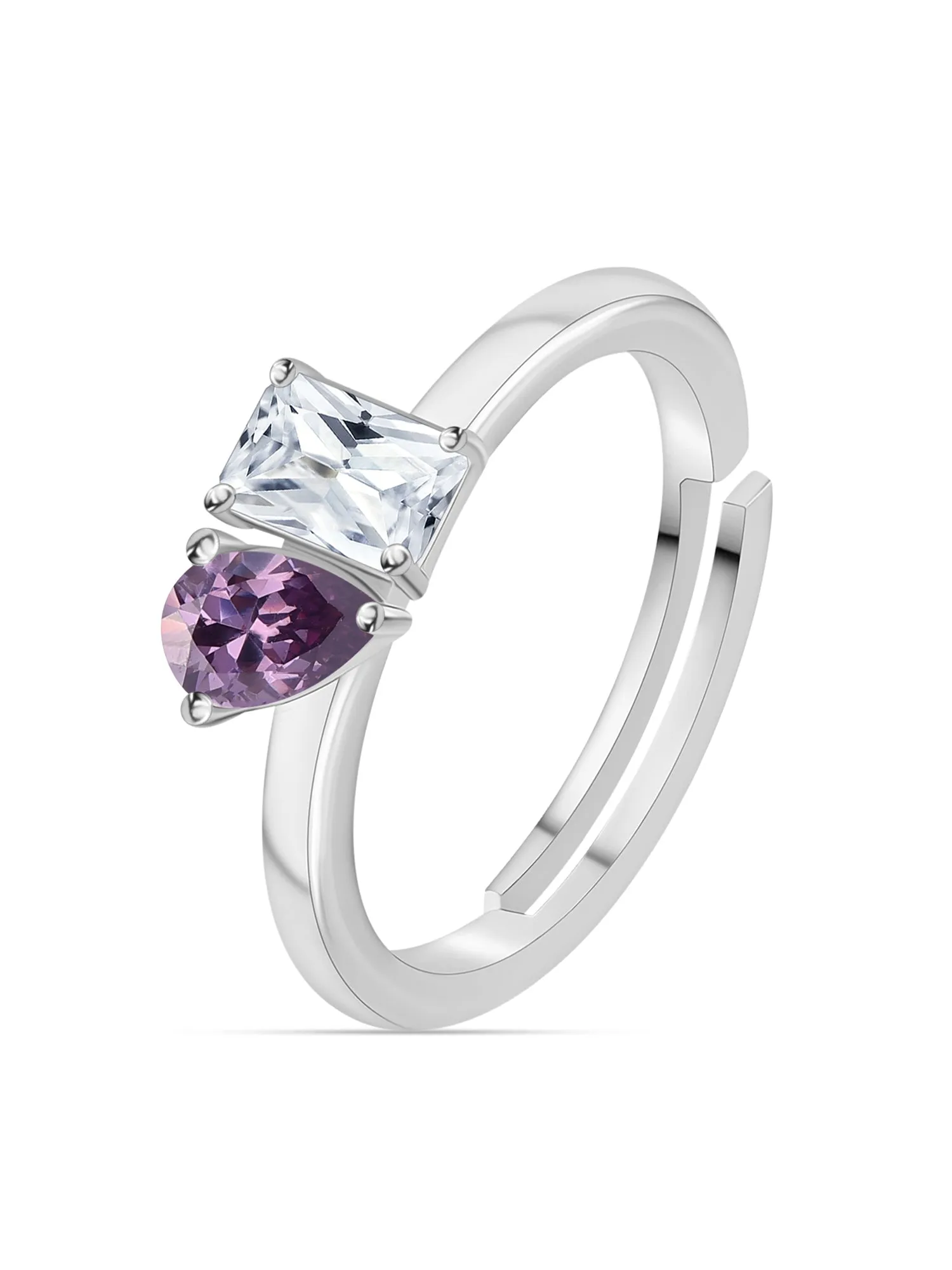 Toi Et Moi Amethyst Valentine Ring