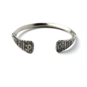 Tribal Silver Bear Hug Cuff