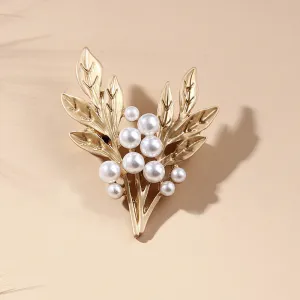 XSB012 - Floral Pearl Brooch